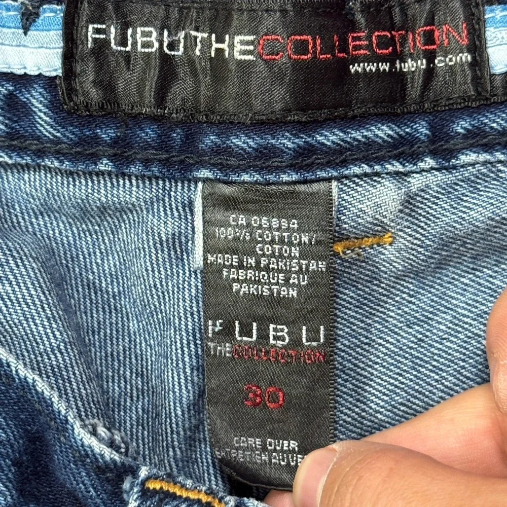 VTG FUBU The Collection Jeans Men 30 (Fit 28x31) Loose Fit Hip Hop Y2K 90s 00s